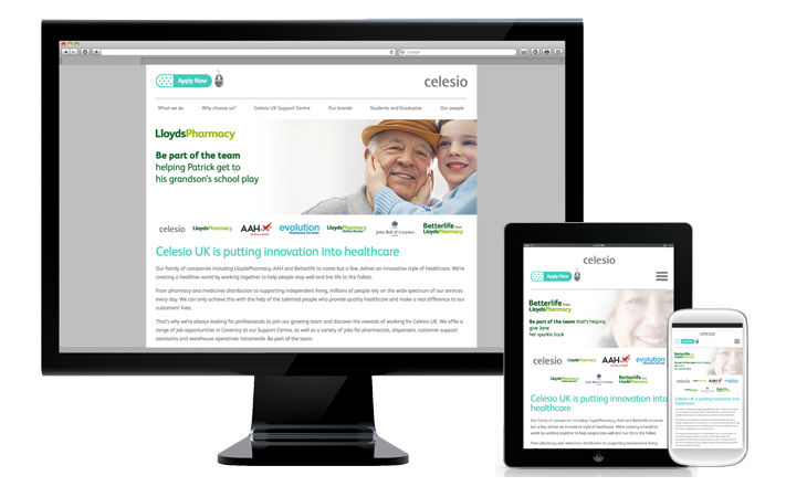 Celesio Careers Responsive website